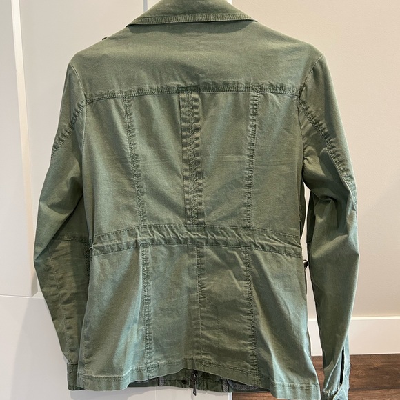 Daytrip Olive Utility Jacket with Embroidered Detail, Size M, EUC - Picture 2 of 3